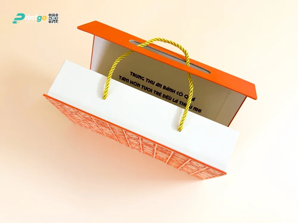 Hộp bánh trung thu Gear Inc. Vietnam tiết kiệm chi phí không cần sản xuất túi giấy đi kèm