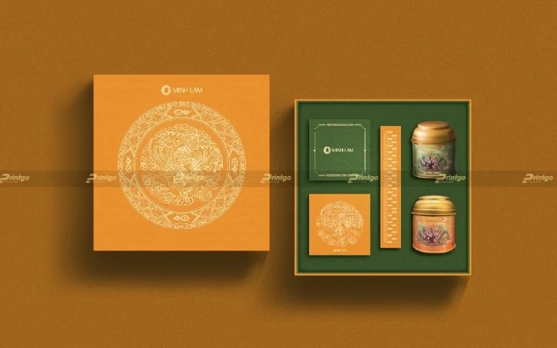 Nhóm mẫu hộp bánh trung thu kèm trà 2 bánh Nhóm mẫu hộp bánh trung thu kèm trà 2 bánh