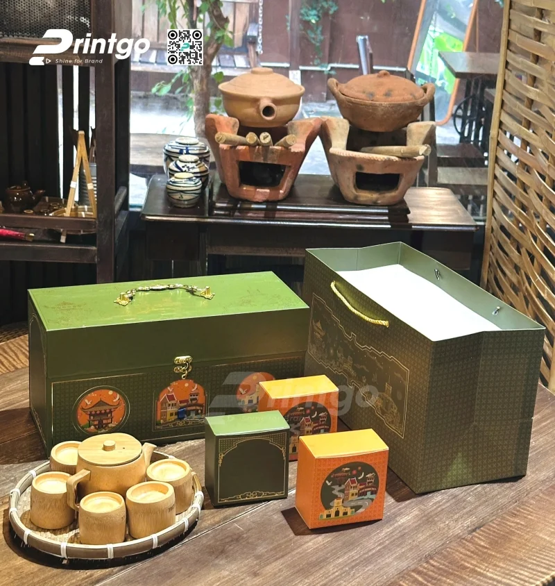 Dự án hộp giấy có quai xách đựng bánh trung thu Non Nước