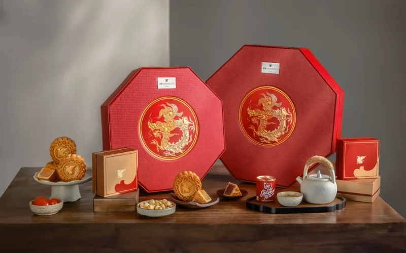 Mẫu hộp bánh trung thu hình tròn 6 bánh Mẫu hộp bánh trung thu hình tròn 6 bánh