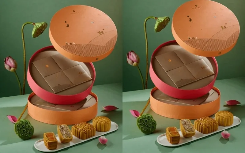 Mẫu hộp bánh trung thu hình tròn 7 - 8 bánh Mẫu hộp bánh trung thu hình tròn 7 - 8 bánh
