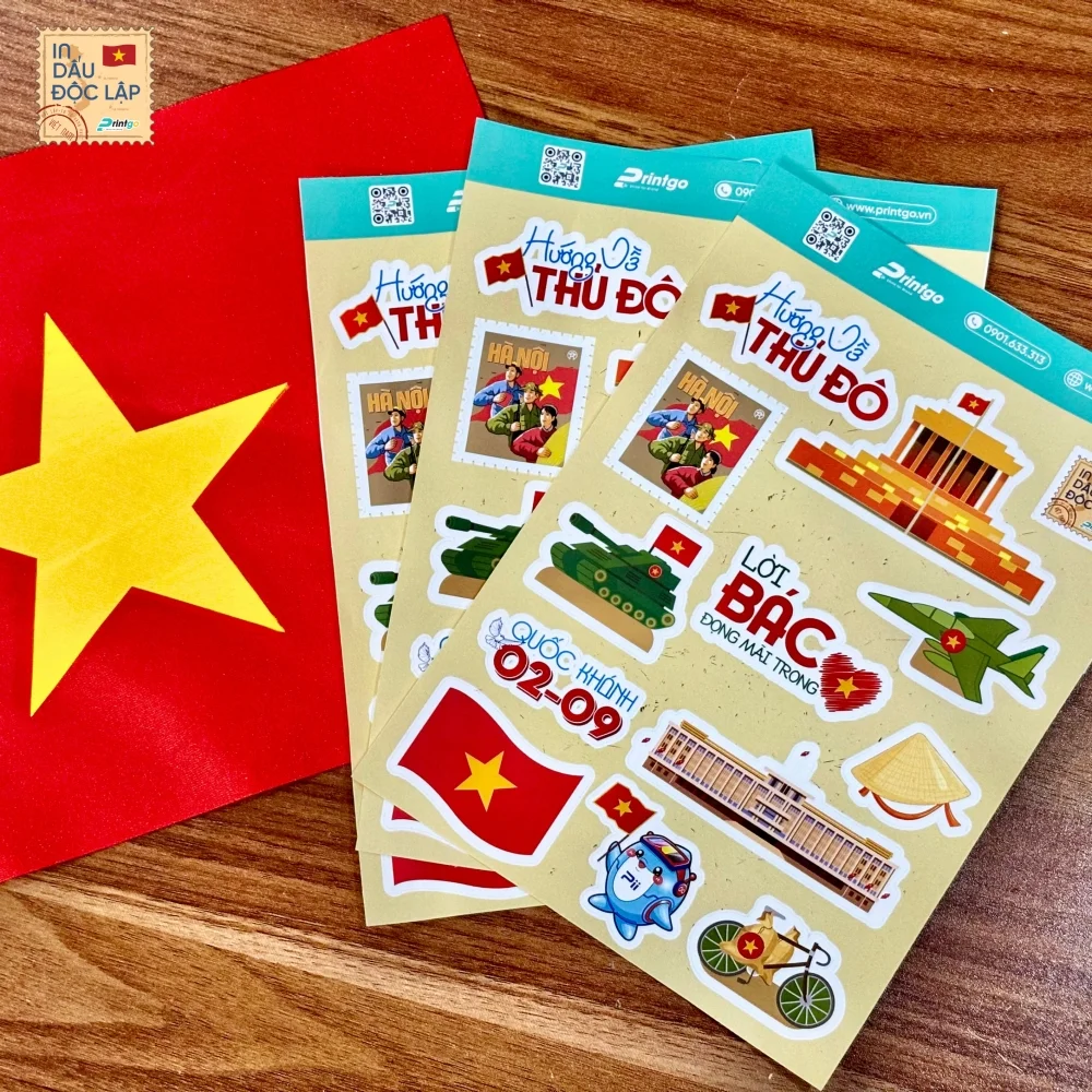 Thông tin chương trình khuyến mãi: In Dấu Độc Lập – Printgo gửi tặng bộ stickers tri ân mừng đại lễ 80 Năm Quốc Khánh 02/09