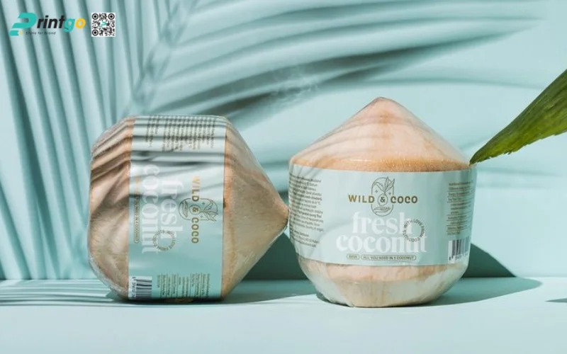 Mẫu in tem dừa xuất khẩu đạt chuẩn