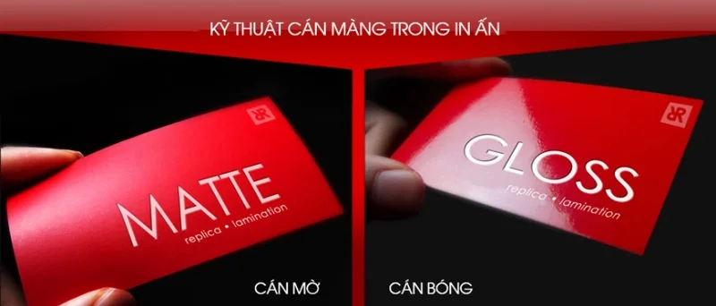 Kỹ thuật cán màng mờ và cán màng bóng phổ biến hiện nay