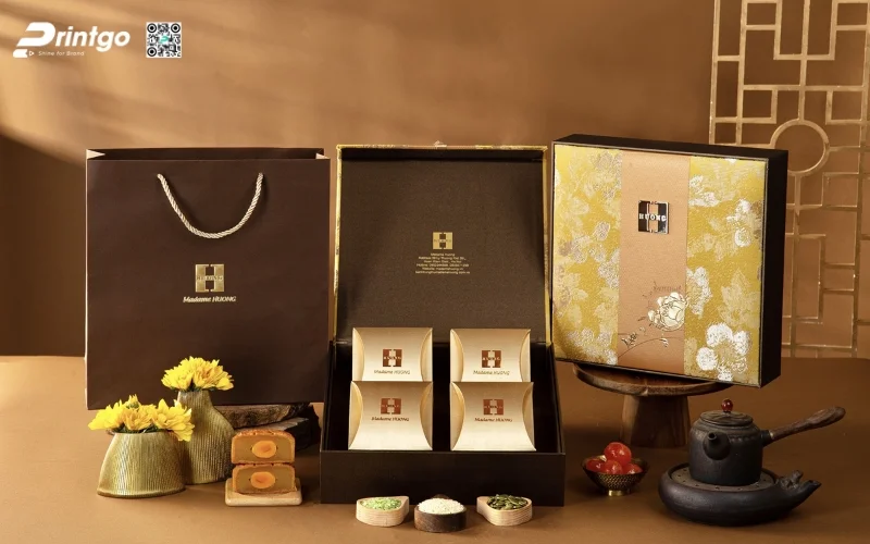 Kỹ thuật in ấn hộp bánh trung thu kèm trà Kỹ thuật in ấn hộp bánh trung thu kèm trà