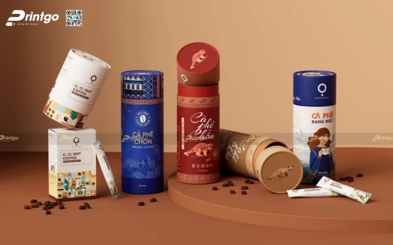 Mẫu bao bì nông sản xuất khẩu dạng hộp cứng cao cấp