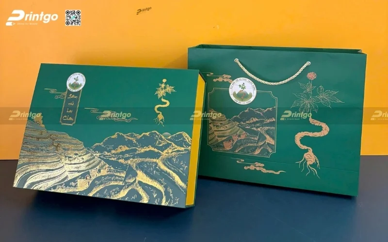 Mẫu bao bì nông sản xuất khẩu dạng hộp cứng cao cấp