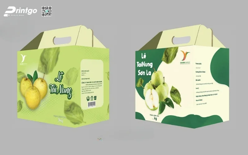 Bao bì nông sản xuất khẩu dạng thùng carton sóng