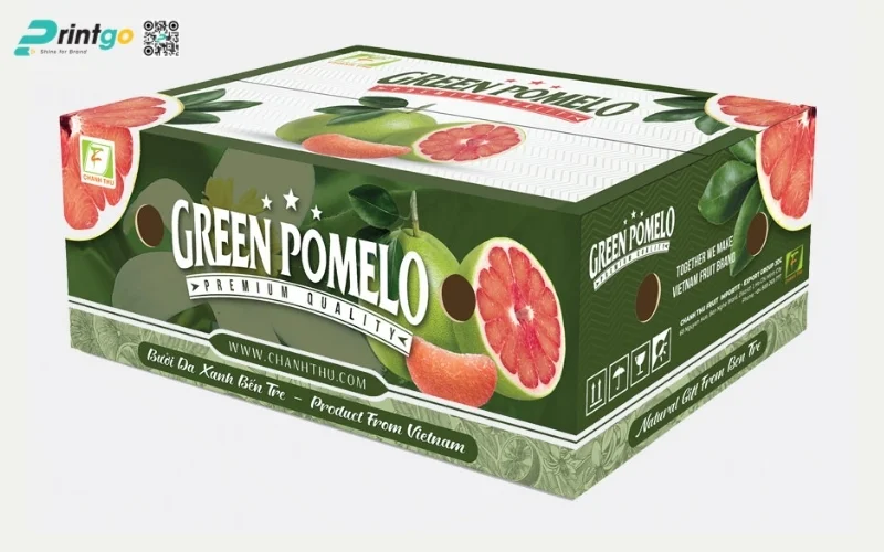 Bao bì nông sản xuất khẩu dạng thùng carton sóng