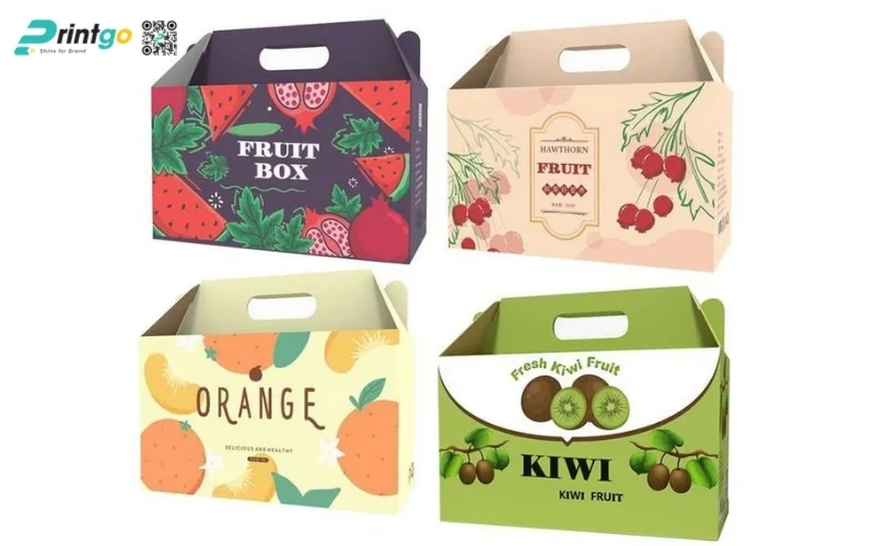 Bao bì nông sản xuất khẩu dạng thùng carton sóng