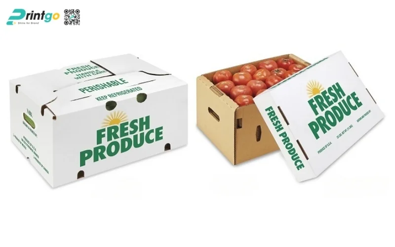 Bao bì nông sản xuất khẩu dạng thùng carton sóng