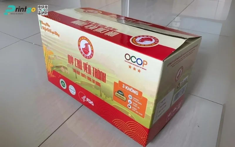 Bao bì nông sản xuất khẩu dạng thùng carton sóng