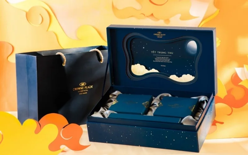 Hộp trung thu 3D dạng hộp nắp âm dương Hộp trung thu 3D dạng hộp nắp âm dương