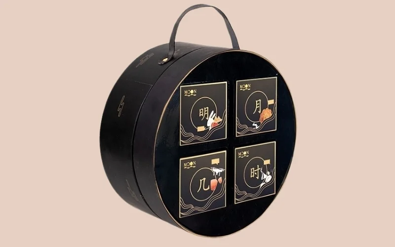 Mẫu hộp bánh trung thu hình tròn 7 - 8 bánh Mẫu hộp bánh trung thu hình tròn 7 - 8 bánh