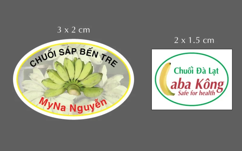 Mẫu tem chuối sấy nội địa 