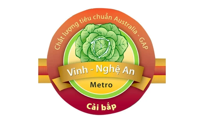 Tem nhãn rau củ dạng thương hiệu cá nhân 