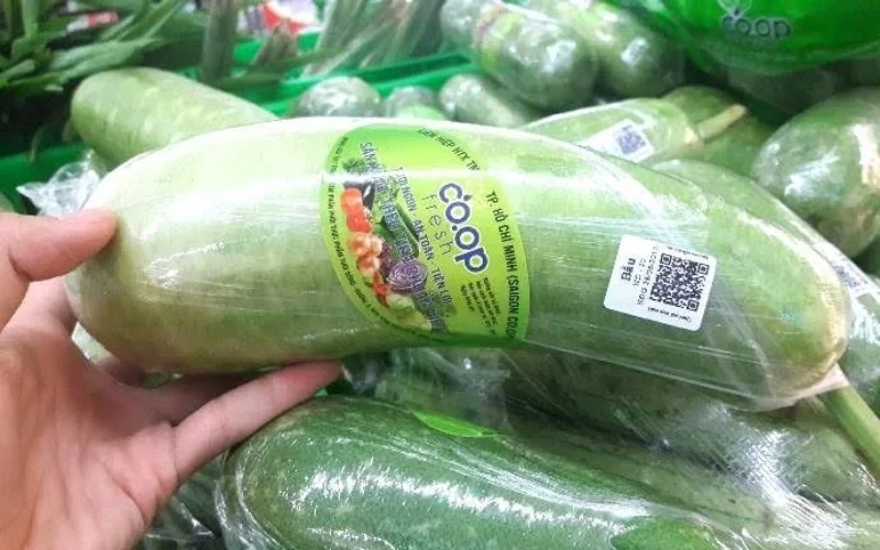 Tem nhãn rau củ dạng tem truy xuất nguồn gốc