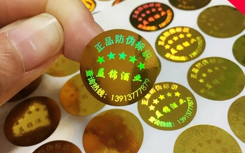 Mẫu tem vỡ dạng dai niêm phong 
