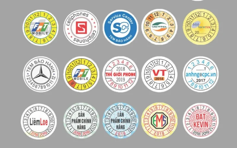 Những mẫu decal vỡ giòn niêm phong 