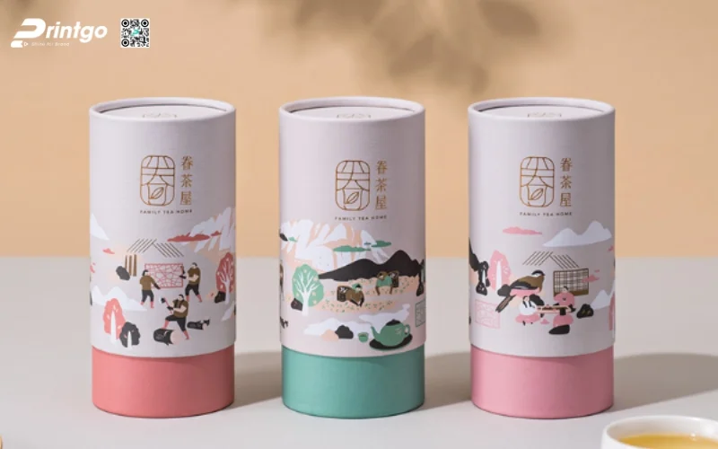 Các mẫu in bao bì cafe đẹp dạng hộp trụ tròn Các mẫu in bao bì cafe đẹp dạng hộp trụ tròn