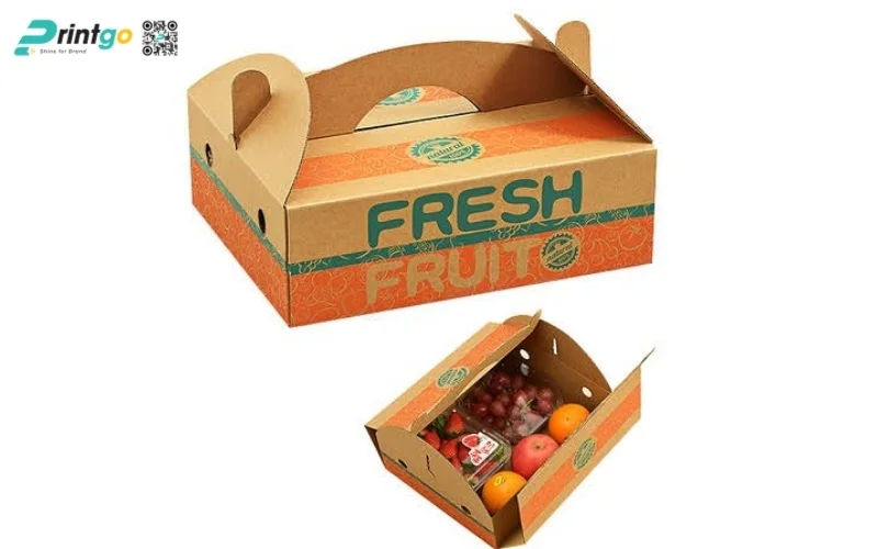 Bao bì nông sản xuất khẩu dạng thùng carton sóng
