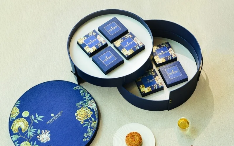 Mẫu hộp bánh trung thu hình tròn 7 - 8 bánh Mẫu hộp bánh trung thu hình tròn 7 - 8 bánh