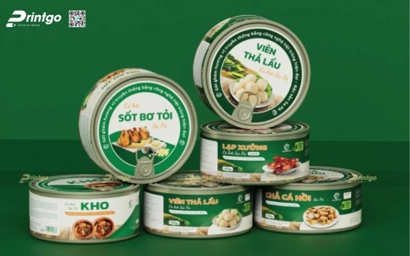 Tem nhãn rau củ dạng thương hiệu cá nhân 