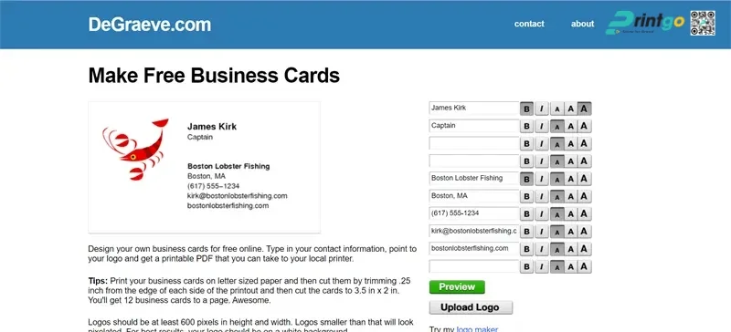 Phần mềm thiết kế card visit online miễn phí, chuyên nghiệp 