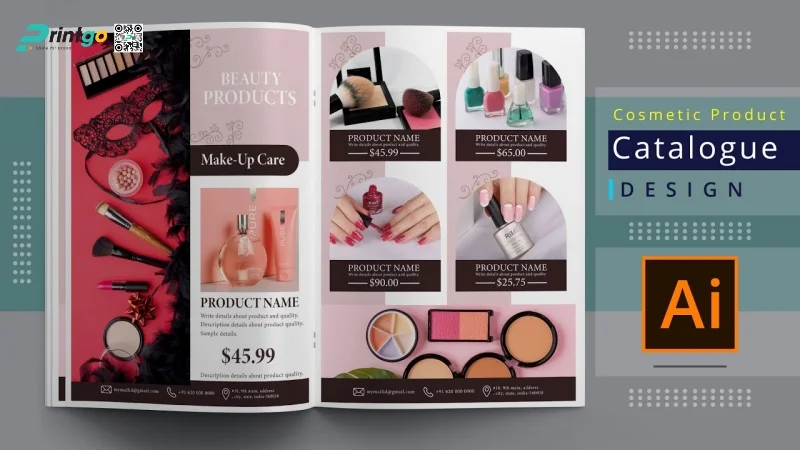Phần mềm thiết kế catalogue Adobe Illustrator phong cách sáng tạo, giàu tính thương hiệu