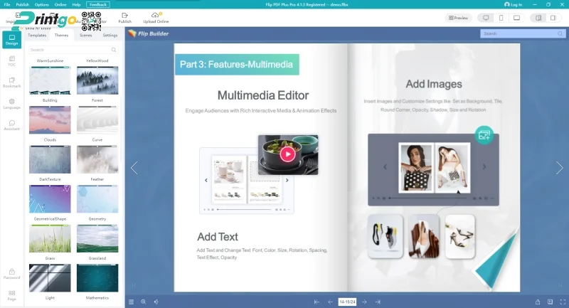 Phần mềm thiết kế catalogue FlipBuilder đẹp mắt, tích hợp hiệu ứng ấm thanh và video 