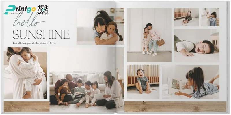 Mẫu photobook gia đình thiết kế theo yêu cầu 