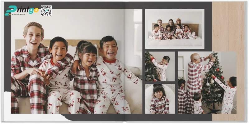 Mẫu photobook gia đình cho dịp lễ Giáng sinh 