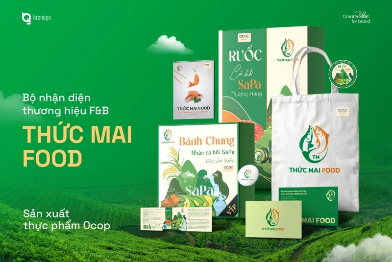 Bộ nhận diện thương hiệu F&B của Thức Mai Food