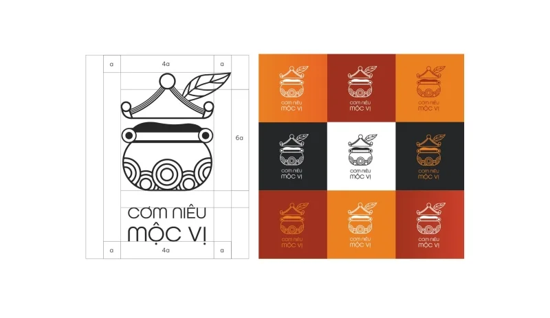 Logo được tối ưu với nhiều phiên bản sử dụng cho brand