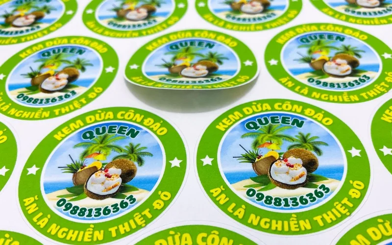 Mẫu tem nhãn dừa xiêm cho các sản phẩm khác Mẫu tem nhãn dừa xiêm cho các sản phẩm khác