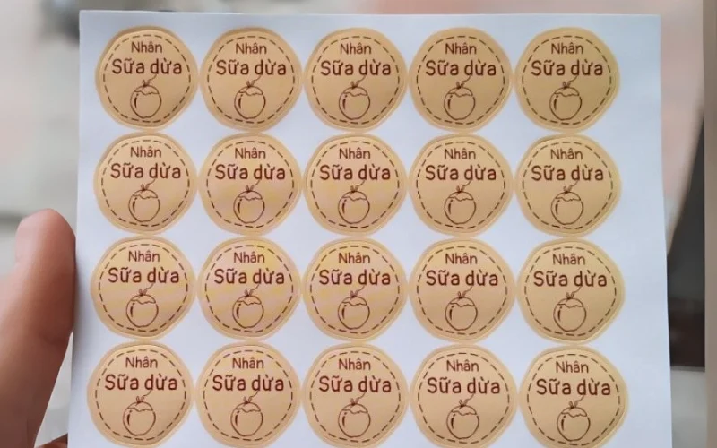 Mẫu tem nhãn dừa xiêm cho các sản phẩm khác Mẫu tem nhãn dừa xiêm cho các sản phẩm khác