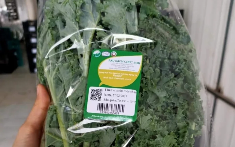 Tem nhãn rau củ thuộc hệ sinh thái (Eco-label)