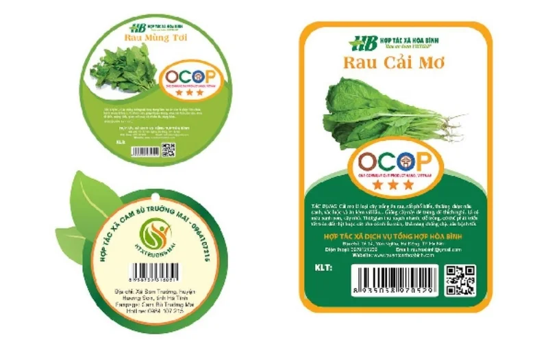 Tem nhãn rau củ thuộc hệ sinh thái (Eco-label)