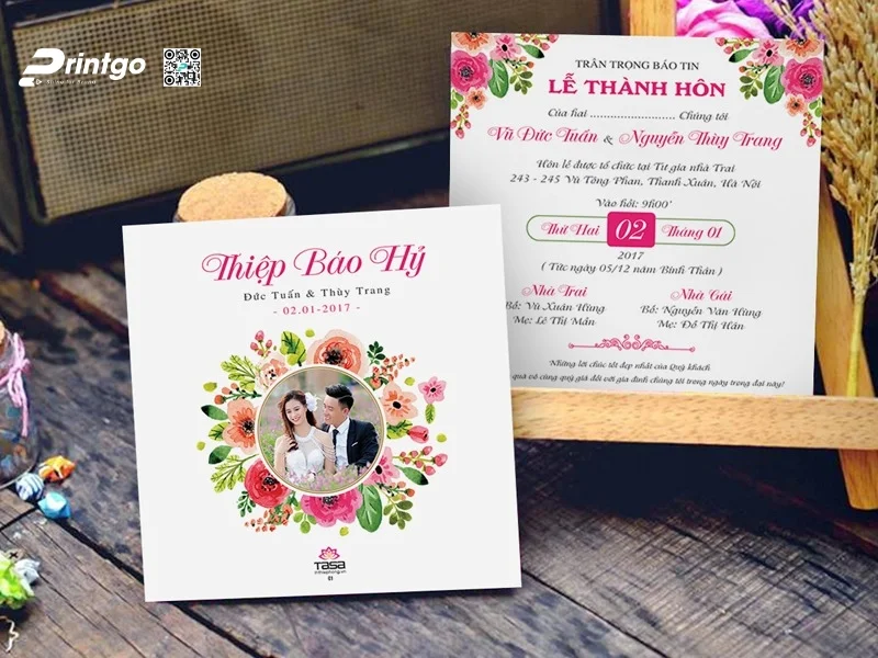 Cách ghi thiệp báo hỷ p[hù hợp, trang trọng 