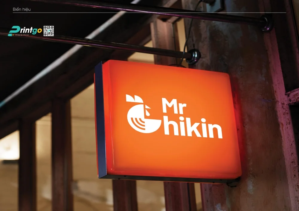 Một số dự án thiết kế logo thương hiệu mà Printgo đã thực hiện - Logo thương hiệu Mr. Chickin