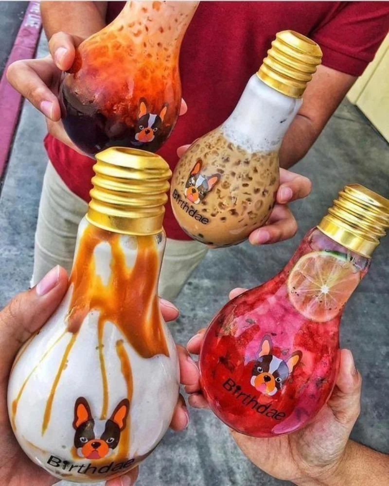 Tem dán ly trà sữa trong suốt là sự lựa chọn của nhiều thương hiệu