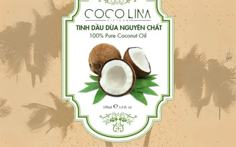 Mẫu tem nhãn đưa xiêm sản phẩm dầu dừa Mẫu tem nhãn đưa xiêm sản phẩm dầu dừa