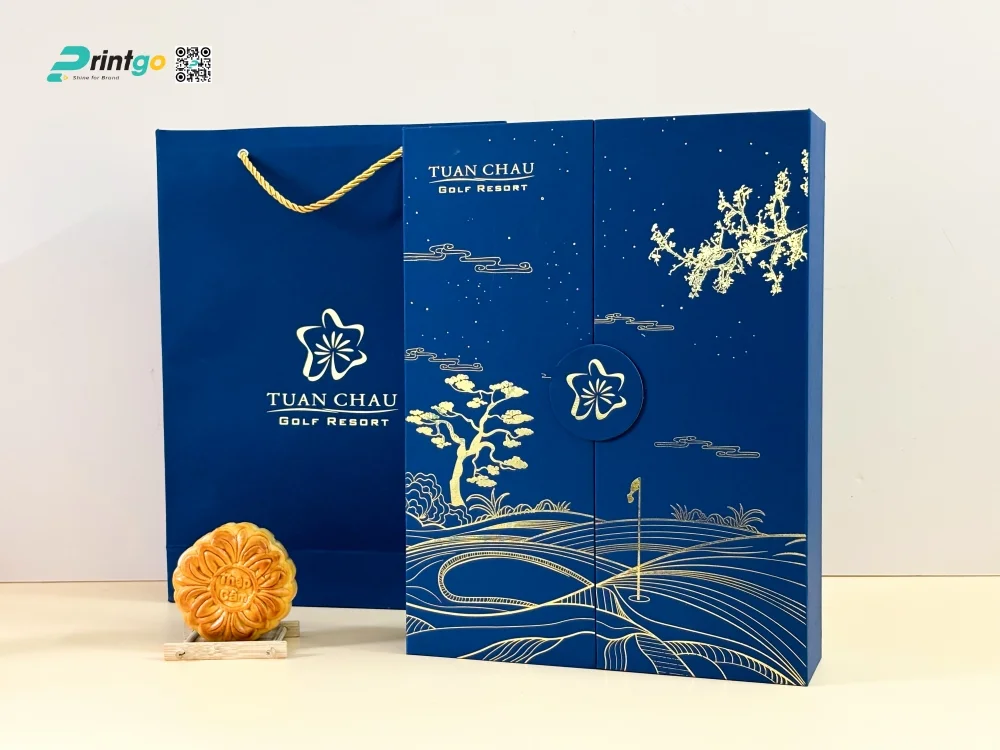 "Golf Moonlight" - Chủ đề thiết kế hộp bánh trung thu Tuần Châu Golf Resort 