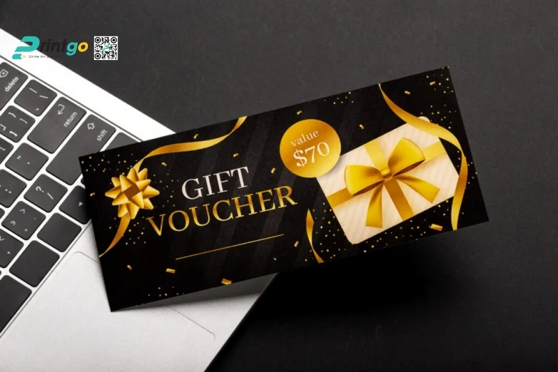 Mẫu voucher quà tặng đẹp mắt, ấn tượng 