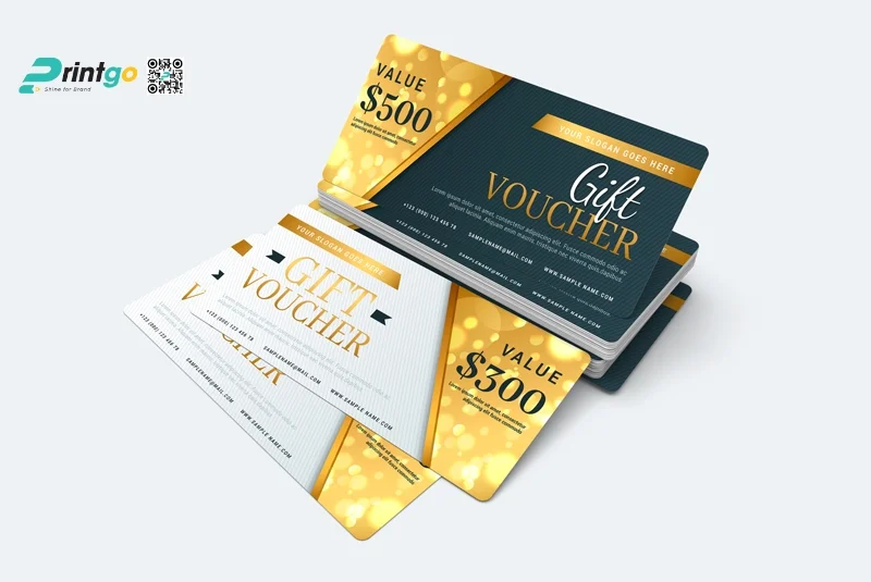 Mẫu voucher sang trọng, áp dụng cho nhiều chương trình khuyến mãi 