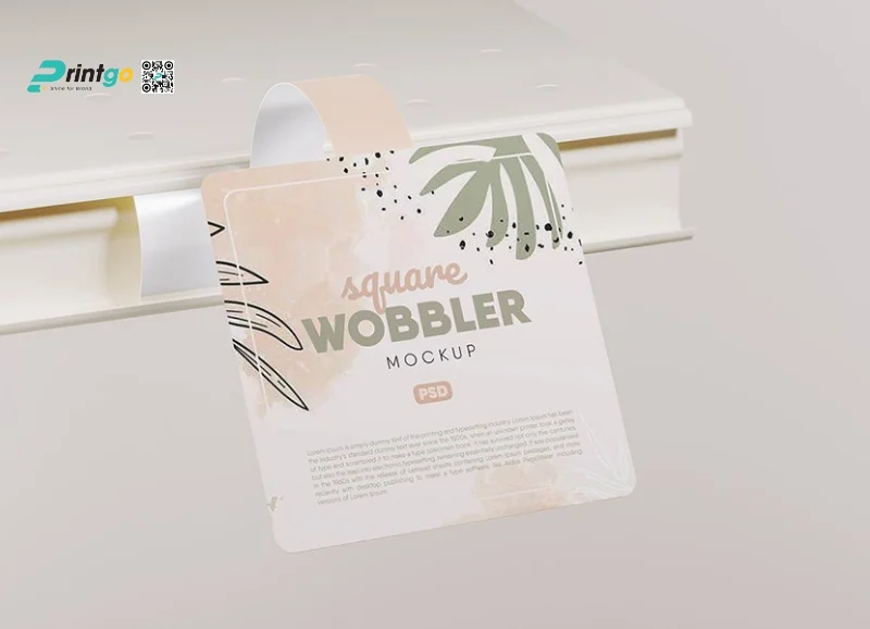 Mẫu wobbler quảng cáo thiết kế theo yêu cầu 