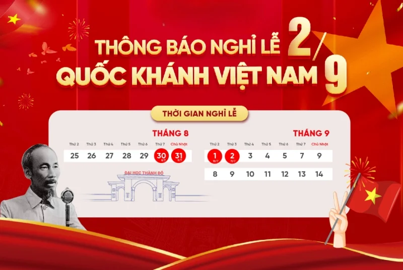 2/9 được nghỉ mấy ngày? Lịch nghỉ lễ Quốc khánh 2025 chi tiết mới nhất