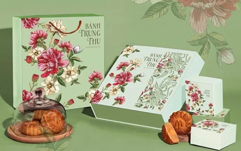 Túi đựng bánh trung thu bằng giấy ivory