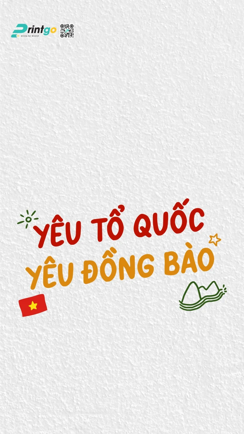 Hình nền điện thoại kỷ niệm 80 năm Quốc Khánh Việt Nam miễn phí khác - Yêu tổ quốc