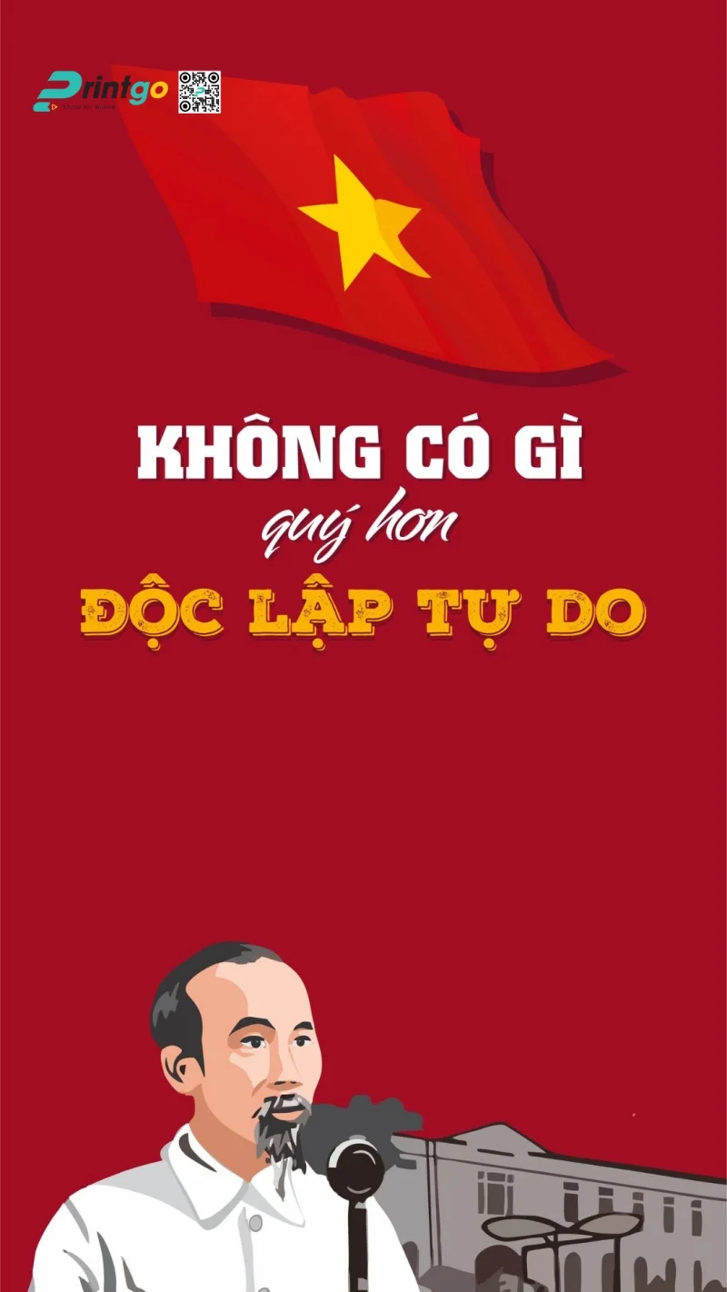 Hình nền điện thoại kỷ niệm 80 năm Quốc Khánh Việt Nam 2/9 miễn phí khác - Tuyên ngôn độc lập